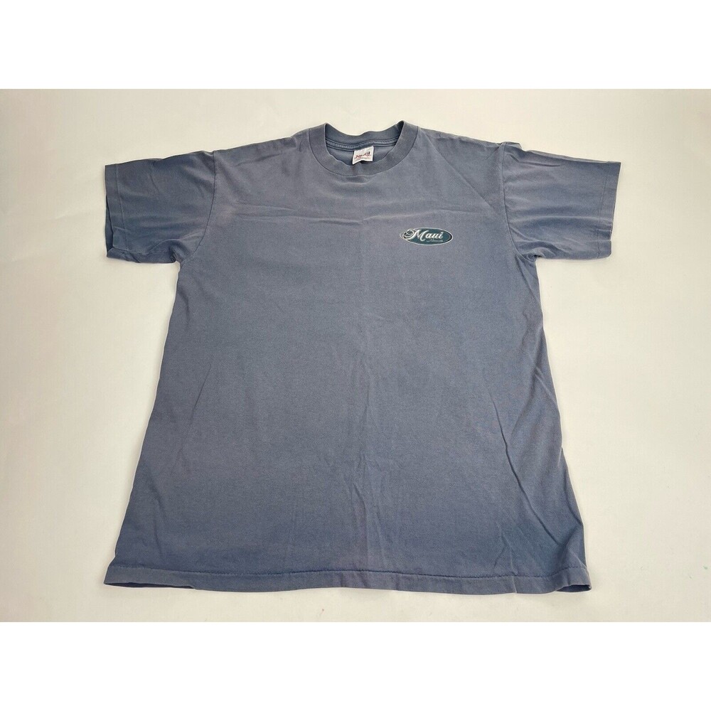 Vintage Maui Hawaii Tee Shirt Women’s Size Large Slate Gray Single Stitch